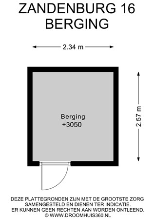 Floorplan - Zandenburg 16, 2342 BV Oegstgeest